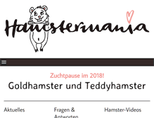 Tablet Screenshot of hamstermania.ch